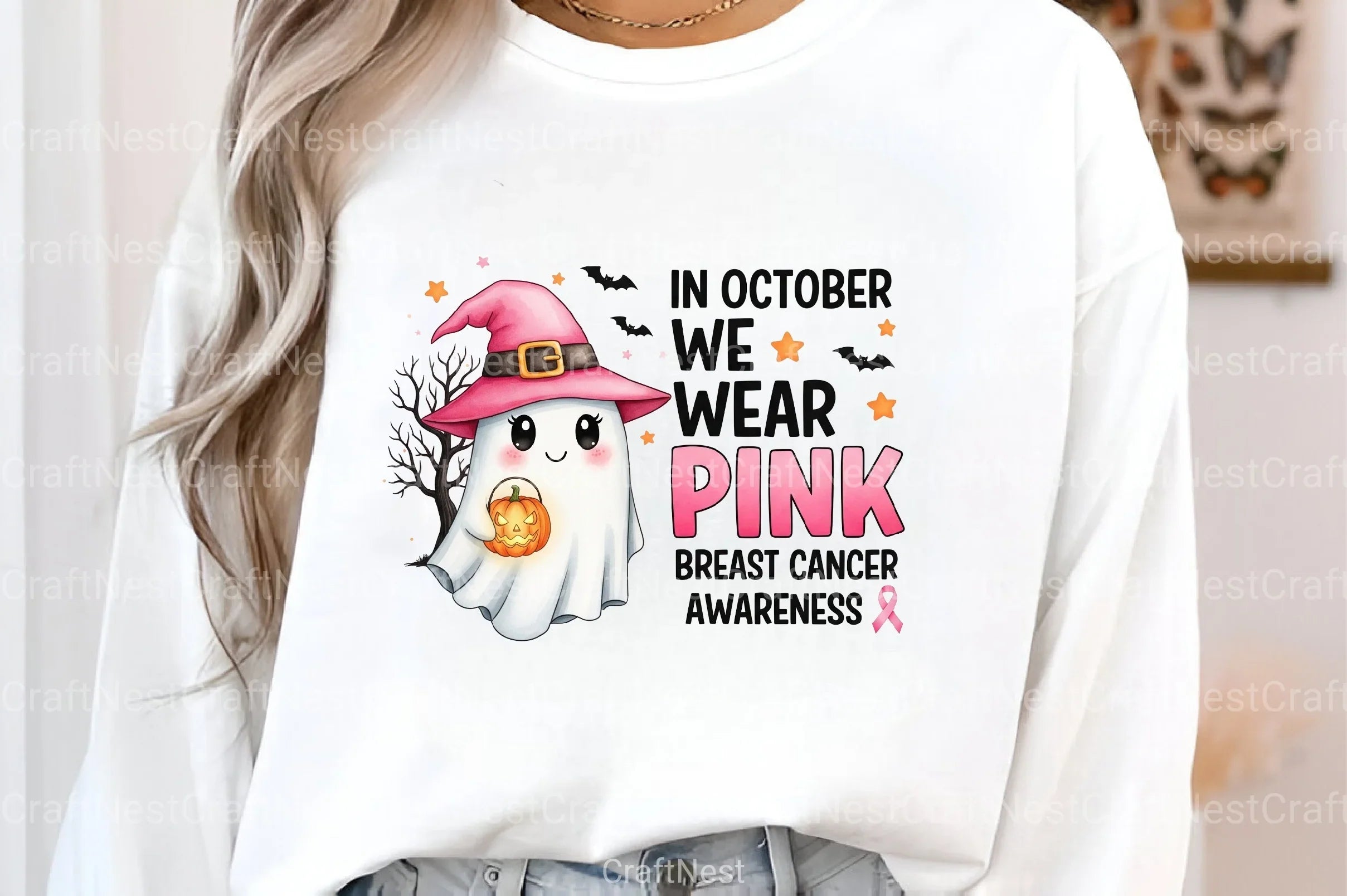 Halloween Breast Cancer Clipart Bundle 18 - CraftNest - Digital Crafting and Art