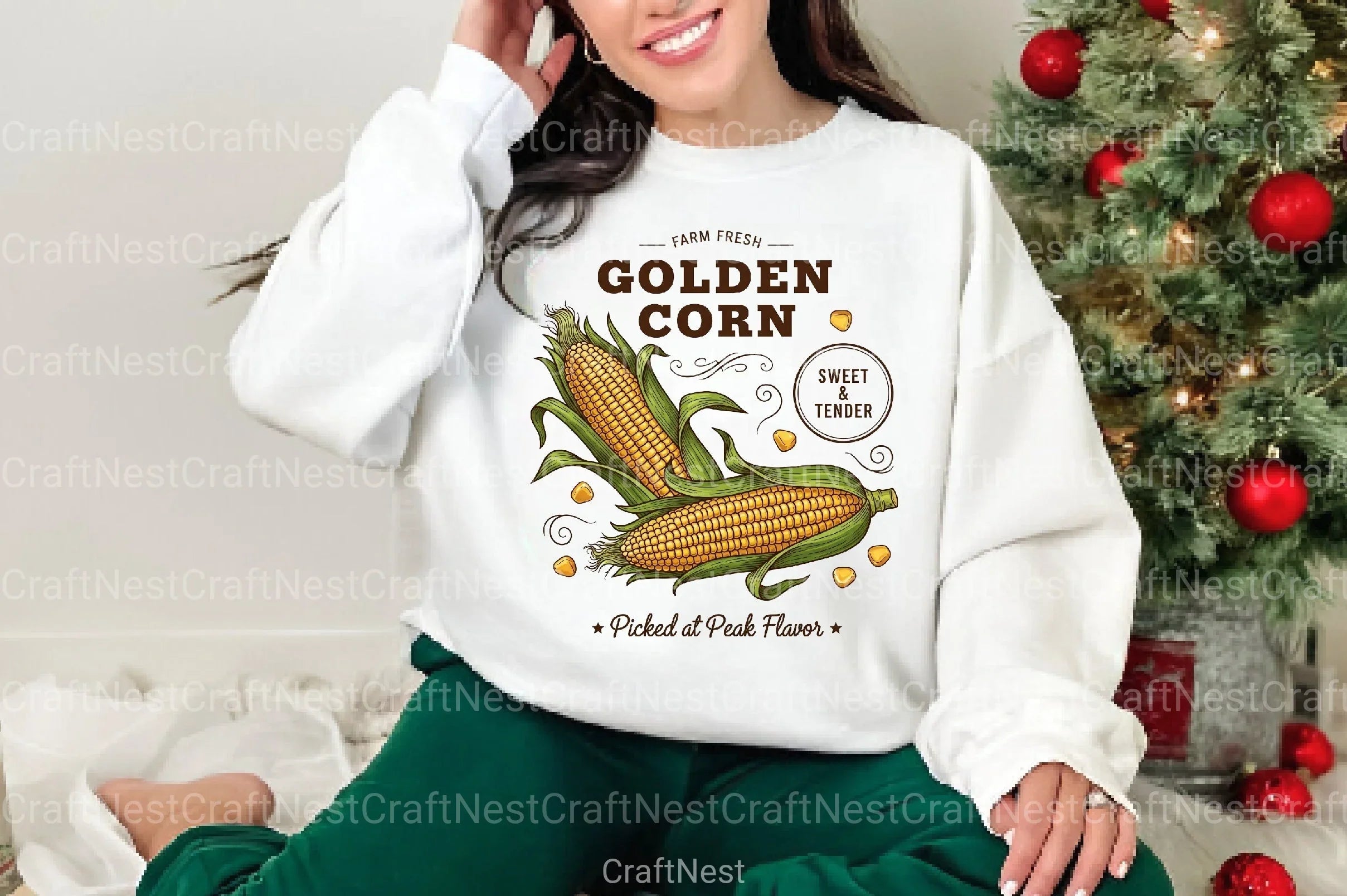 Rustic Fall Farmhouse Corn Farm Sign Clipart Bundle