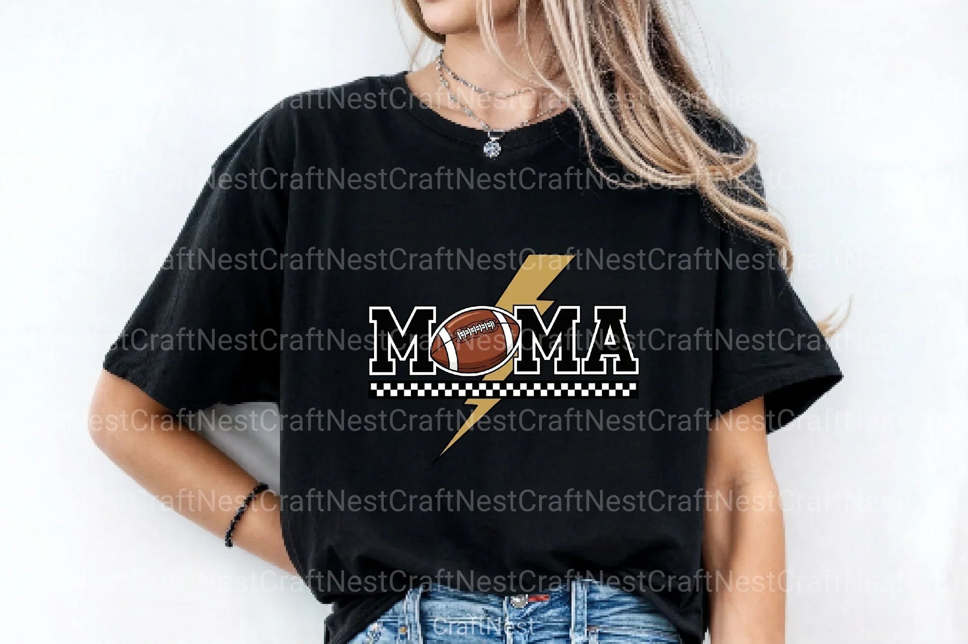Football Mom Clipart Bundle: Mama Lightning Football - CraftNest - Digital Crafting and Art