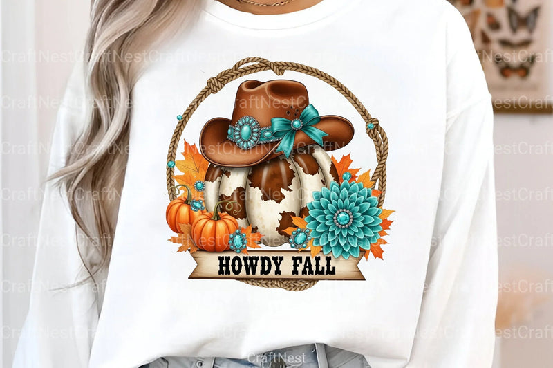 Howdy Fall Wreath Sign Clipart Bundle - CraftNest - Digital Crafting and Art