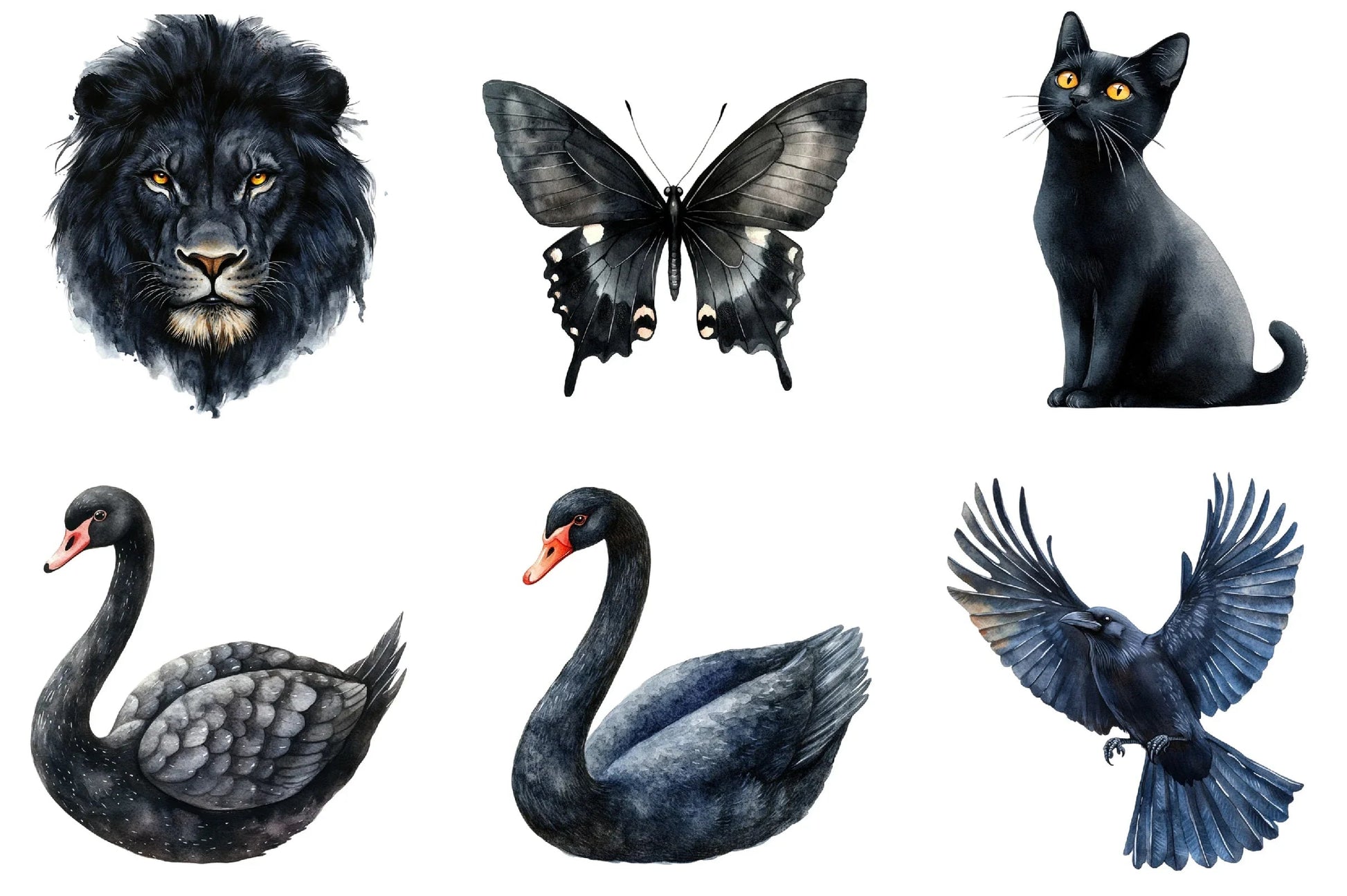 Black Animal Icon Clipart Bundle - CraftNest - Digital Crafting and Art