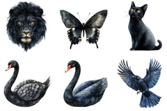 Black Animal Icon Clipart Bundle - CraftNest - Digital Crafting and Art
