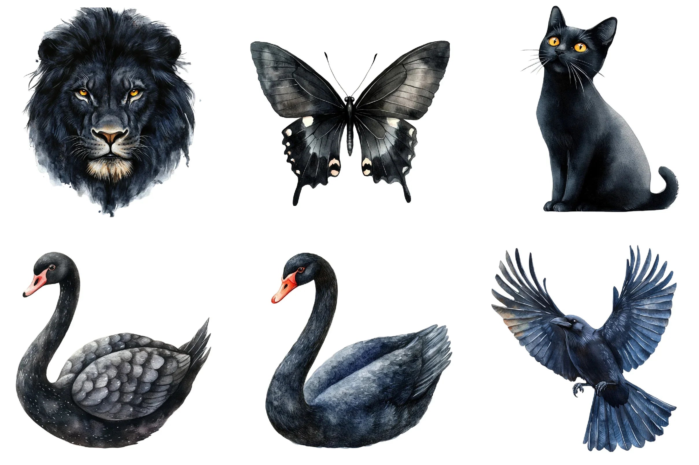 Black Animal Icon Clipart Bundle - CraftNest - Digital Crafting and Art