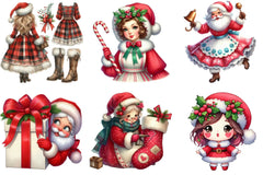 Christmas Mrs. Claus Clipart Bundle - CraftNest - Digital Crafting and Art