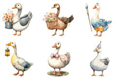 Quirky Christmas Goose Clipart Bundle - CraftNest - Digital Crafting and Art