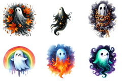 Enchanted Ghost Halloween Clipart Bundle - CraftNest - Digital Crafting and Art