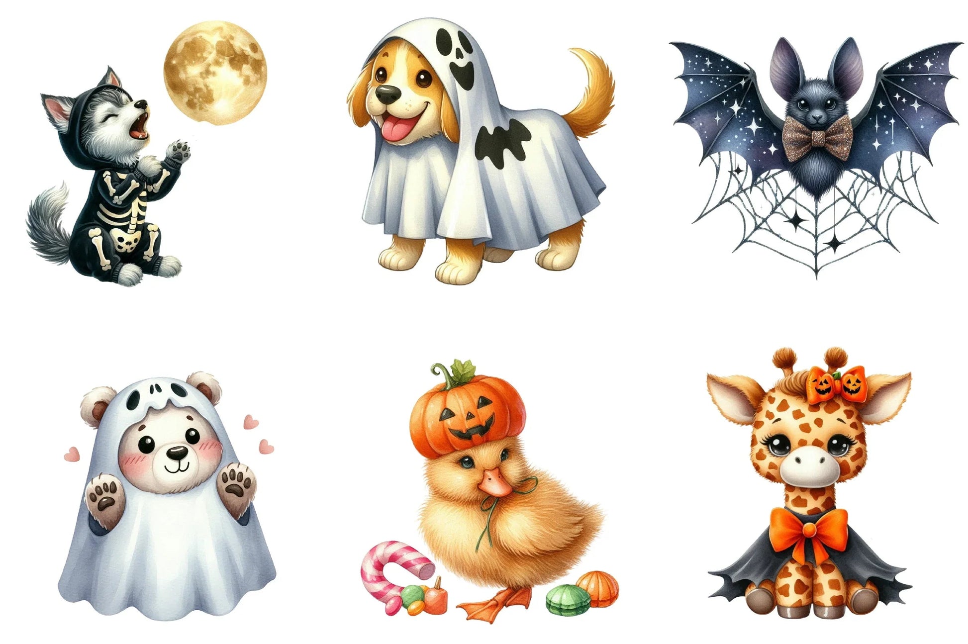 Halloween Animals Clipart Bundle - CraftNest - Digital Crafting and Art