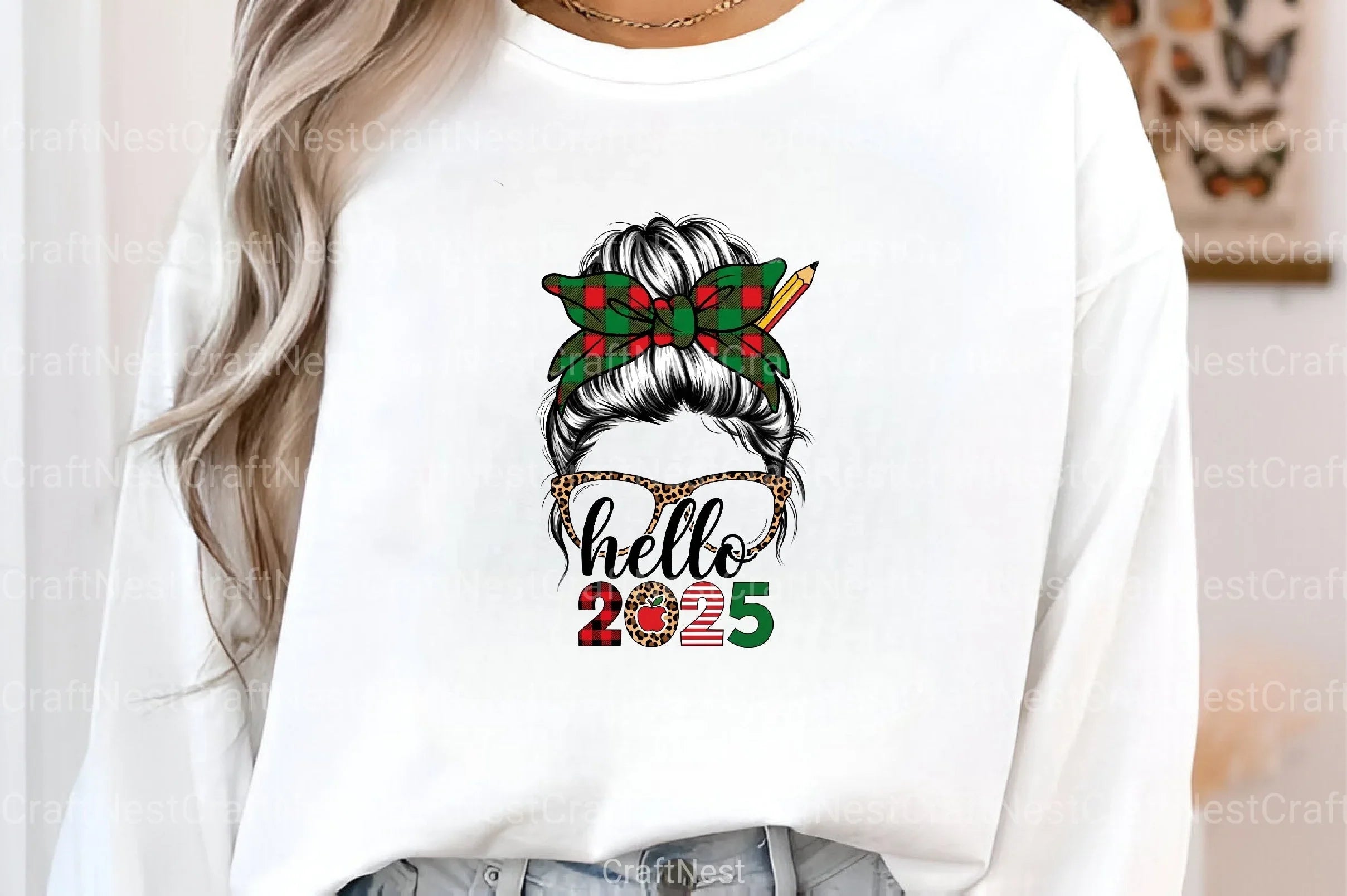 Hello 2025 Teacher Design Clipart Bundle