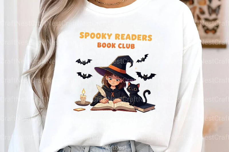 Spooky Book Club Graphic Clipart Bundle - CraftNest - Digital Crafting and Art