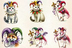Mardi Gras Animal Clipart Bundle - CraftNest - Digital Crafting and Art