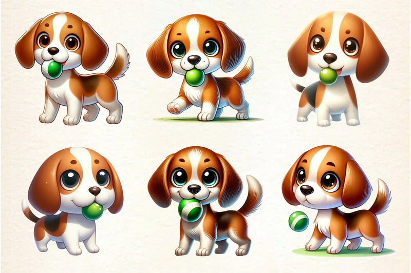 Beagle Dog Clipart Bundle - CraftNest - Digital Crafting and Art