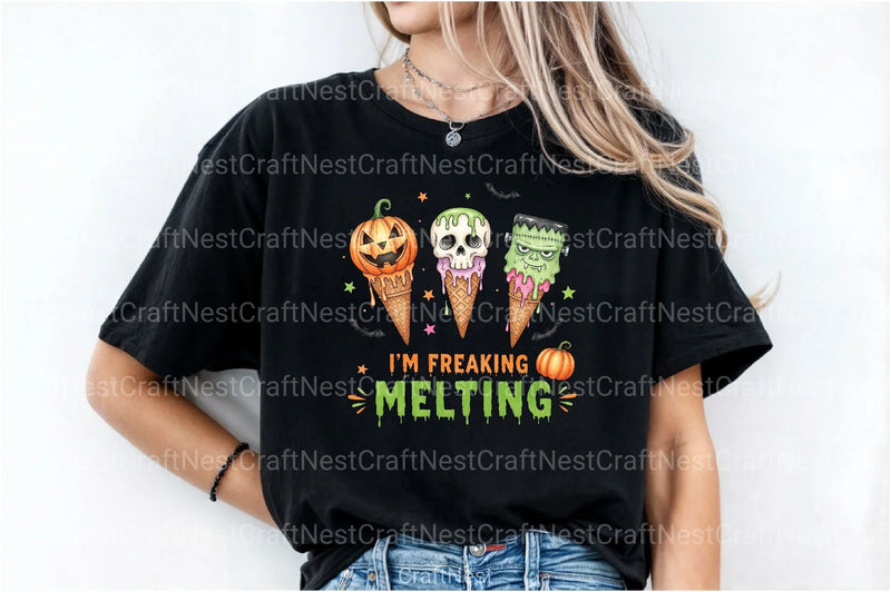 Freaking Melting Funny Halloween Clipart Bundle - CraftNest - Digital Crafting and Art
