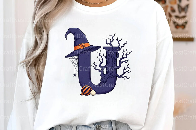 Halloween Alphabet Clipart Bundle 13 - CraftNest - Digital Crafting and Art