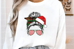 Santa Hat Bun Illustration Clipart Bundle - CraftNest - Digital Crafting and Art