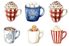 Christmas Hot Cocoa & Coffee Mugs Wrap Bundle - CraftNest - Digital Crafting and Art