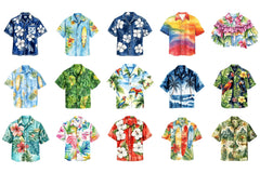 Hawaiian Summer Shirt Clipart Bundle - CraftNest - Digital Crafting and Art