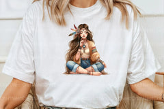 Tribal Boho Girl Clipart Bundle 1 - CraftNest - Digital Crafting and Art