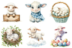 Sheep Easter Clipart Bundle - CraftNest - Digital Crafting and Art