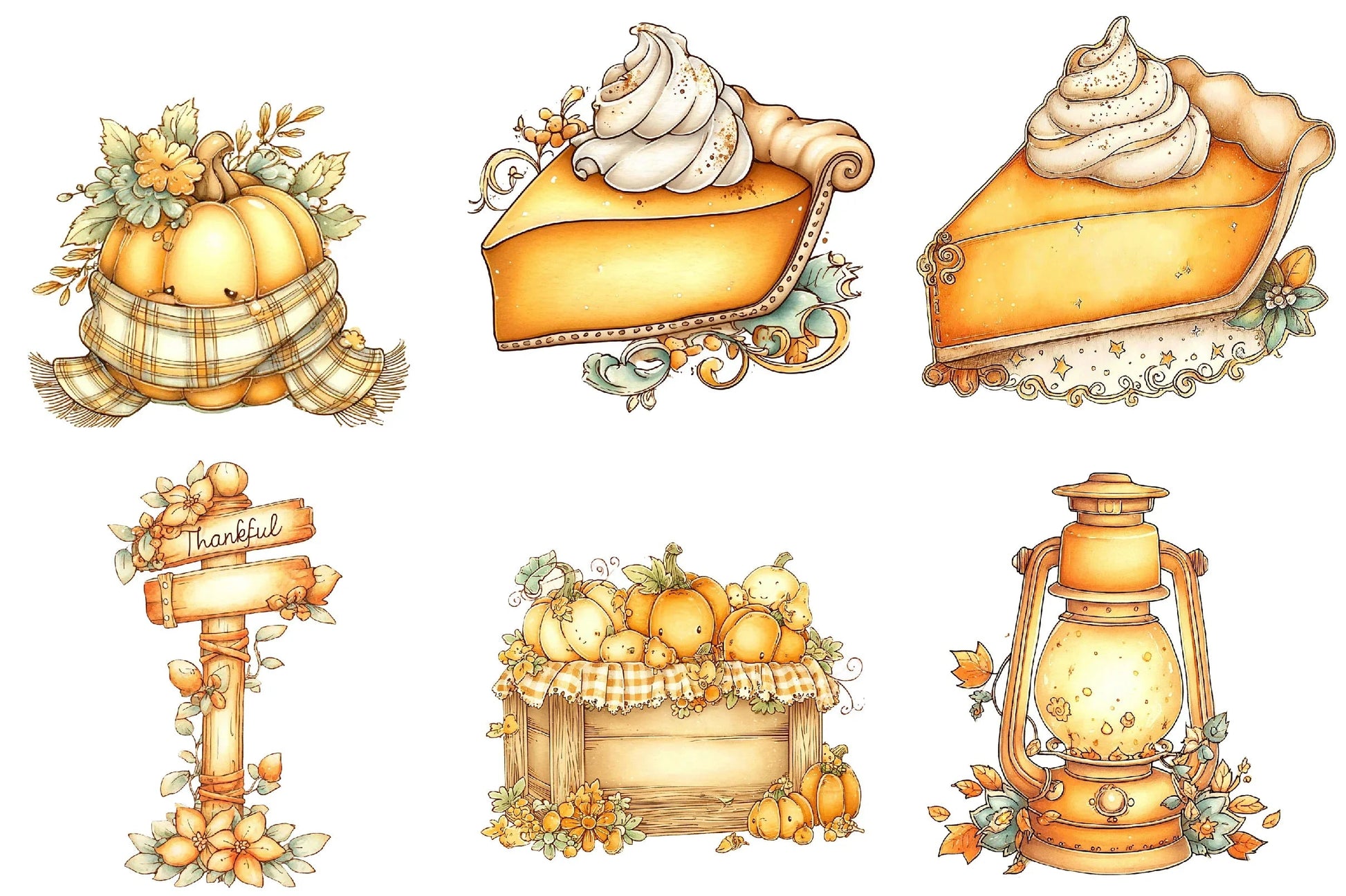 Thanksgiving Clipart Bundle - CraftNest - Digital Crafting and Art