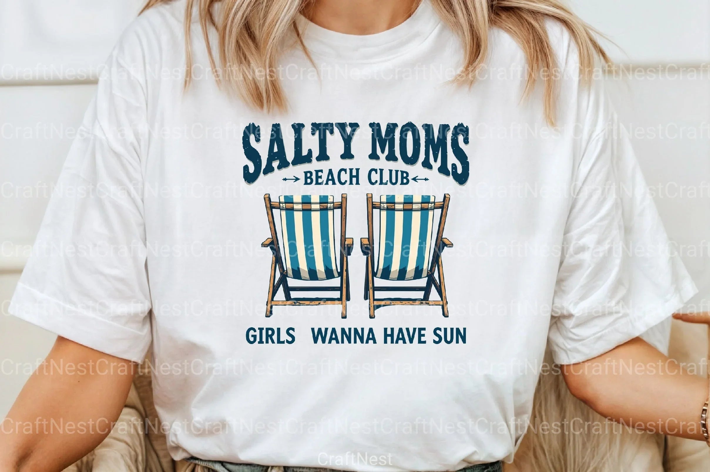 Beach Club Shirt Summer Girl Clipart Bundle - CraftNest - Digital Crafting and Art