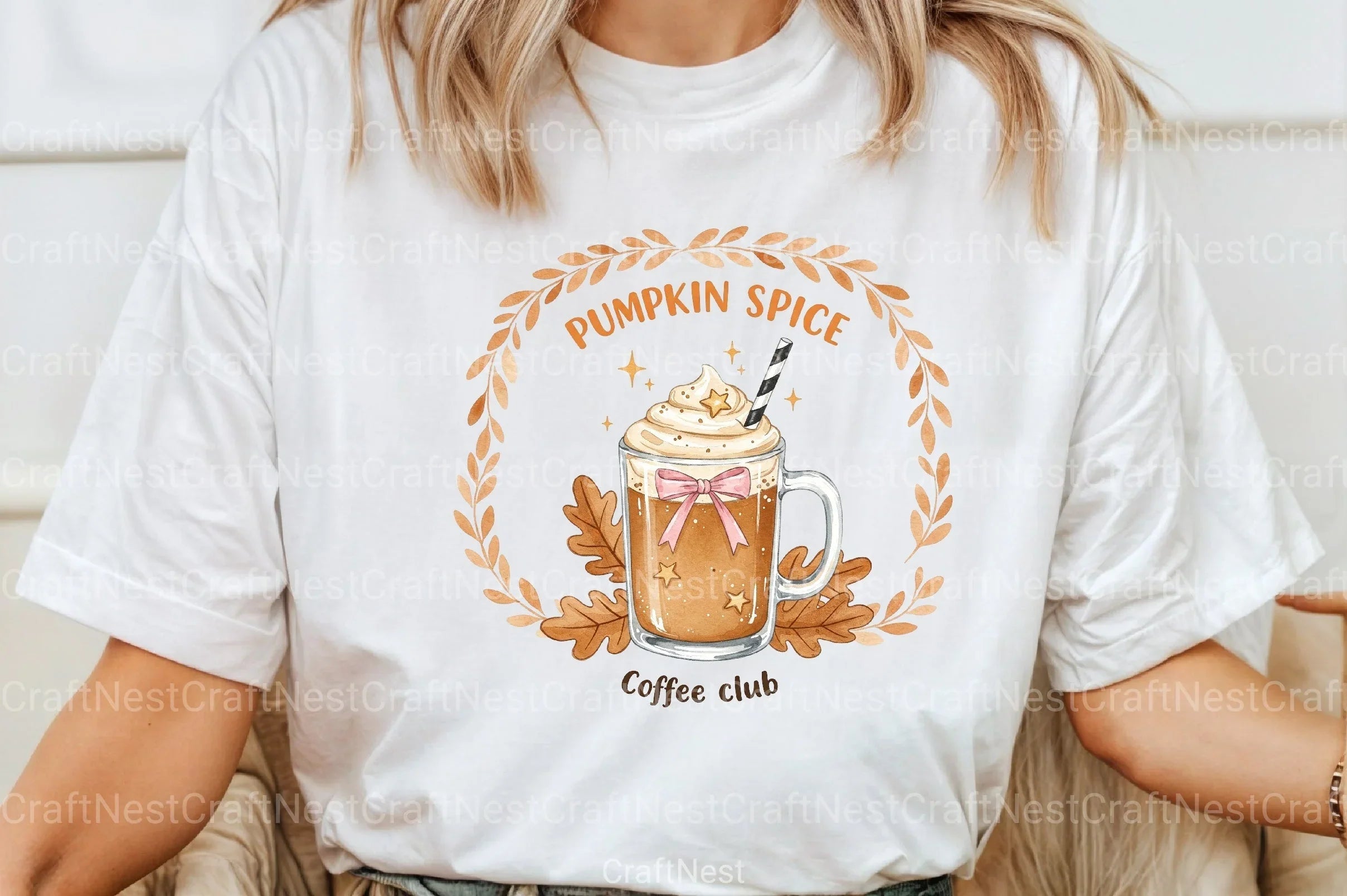 Pumpkin Spice Coffee Club Clipart Bundle - CraftNest - Digital Crafting and Art