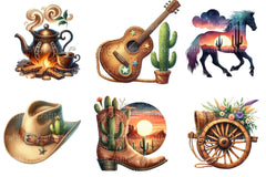 Western Clipart Bundle - CraftNest - Digital Crafting and Art