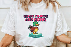 Blocky Style Funny Summer Goose Clipart Bundle 4 - CraftNest - Digital Crafting and Art