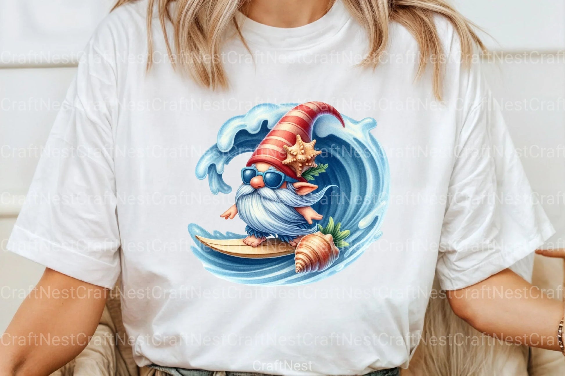 Seashell Gnome Clipart Bundle 3 - CraftNest - Digital Crafting and Art