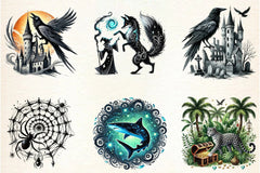 Black Month Animals Clipart Bundle - CraftNest - Digital Crafting and Art