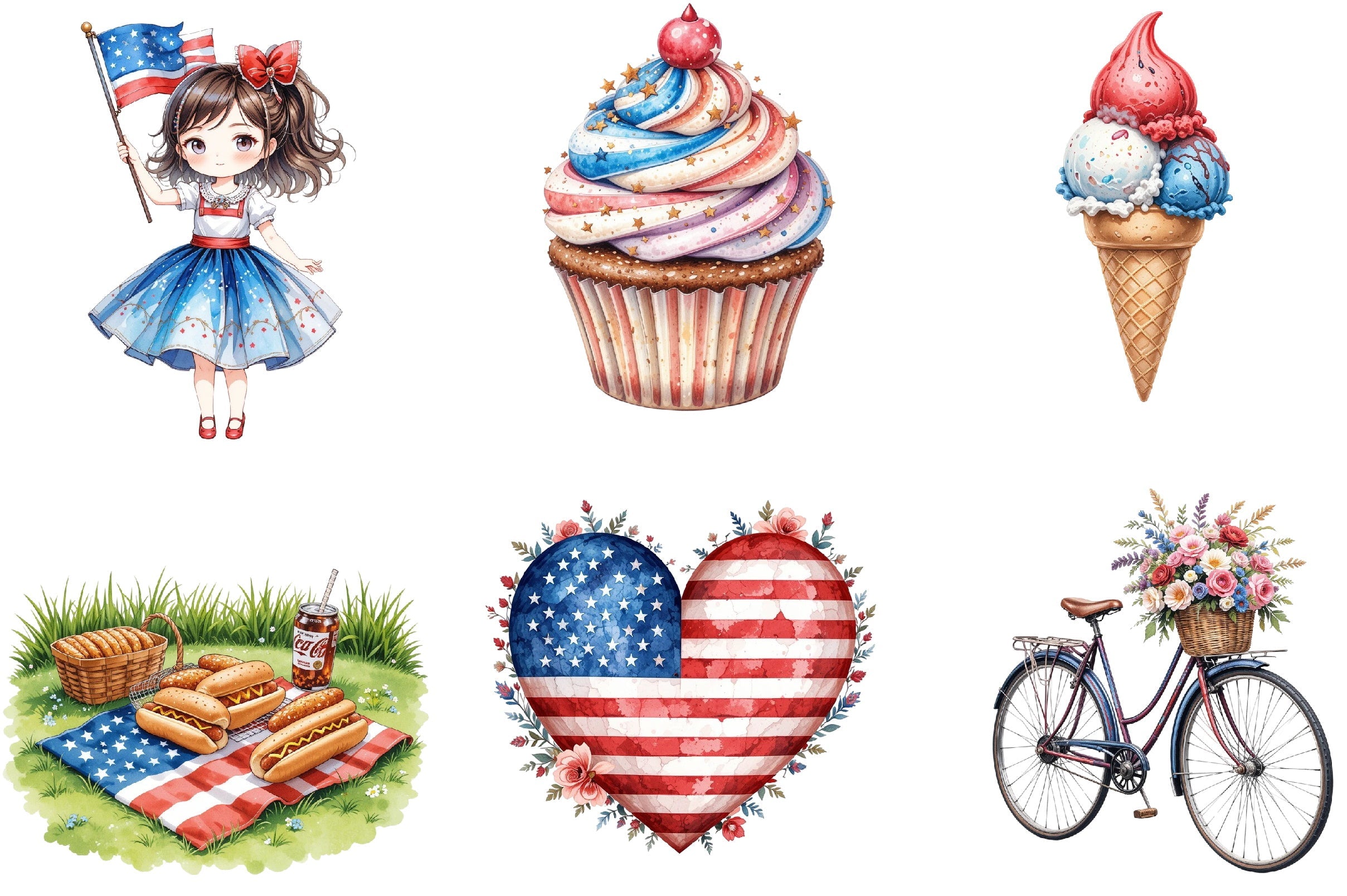 4th of July Clipart Bundle