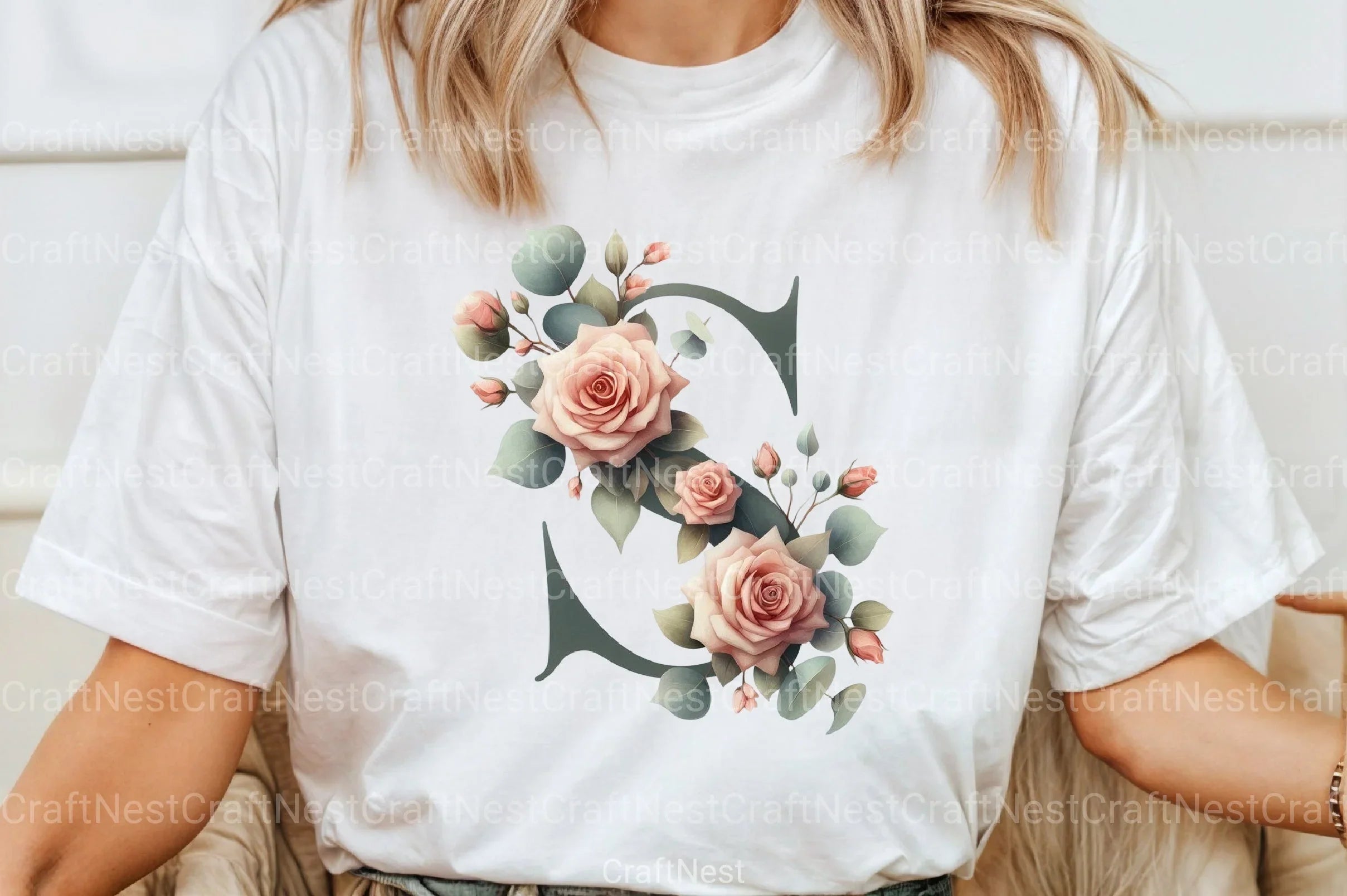 Floral Alphabet Clipart Bundle 8 - CraftNest - Digital Crafting and Art