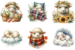 Sheep Clipart Bundle - CraftNest - Digital Crafting and Art