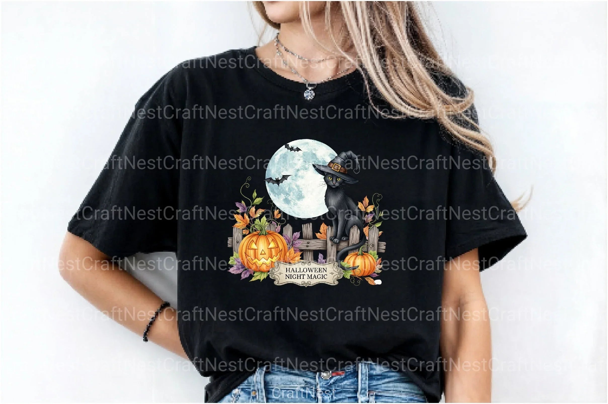 Vintage Halloween Witch Clipart Bundle 2 - CraftNest - Digital Crafting and Art