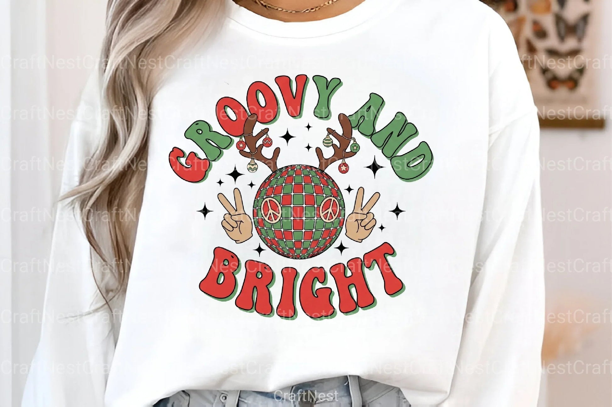 Groovy Christmas Clipart Bundle - CraftNest - Digital Crafting and Art