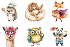 Summer Animals Clipart Bundle - CraftNest - Digital Crafting and Art