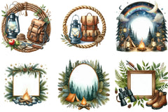 Adventure Camping Clipart Bundle - CraftNest - Digital Crafting and Art