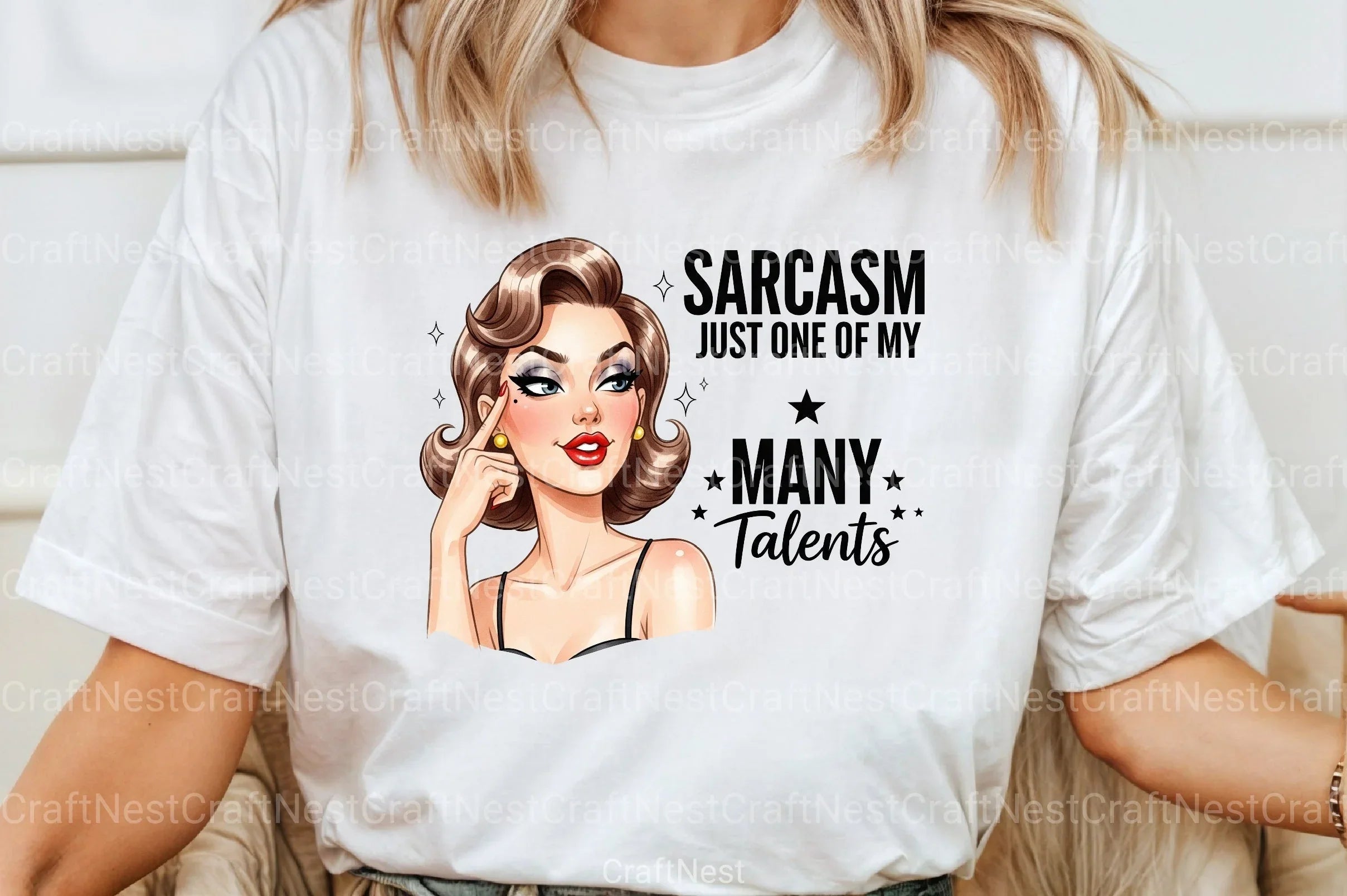 Sarcastic Funny Girl Can't Adult Today Clipart Bundle 4 - CraftNest - Digital Crafting and Art