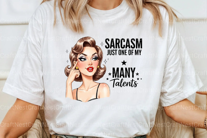 Sarcastic Funny Girl Can't Adult Today Clipart Bundle 4 - CraftNest - Digital Crafting and Art