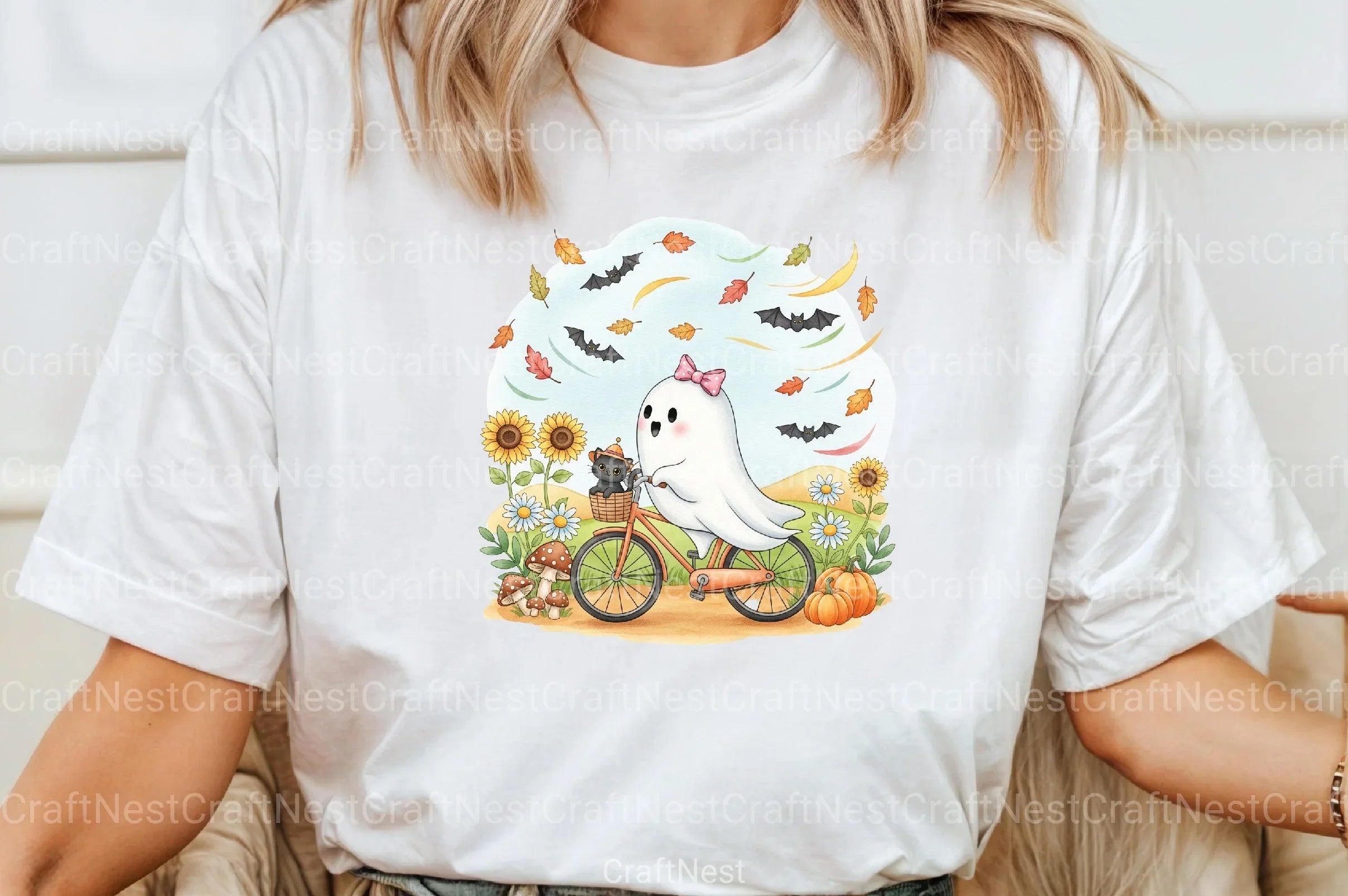 Halloween Ghost Cat Autumn Clipart Bundle - CraftNest - Digital Crafting and Art