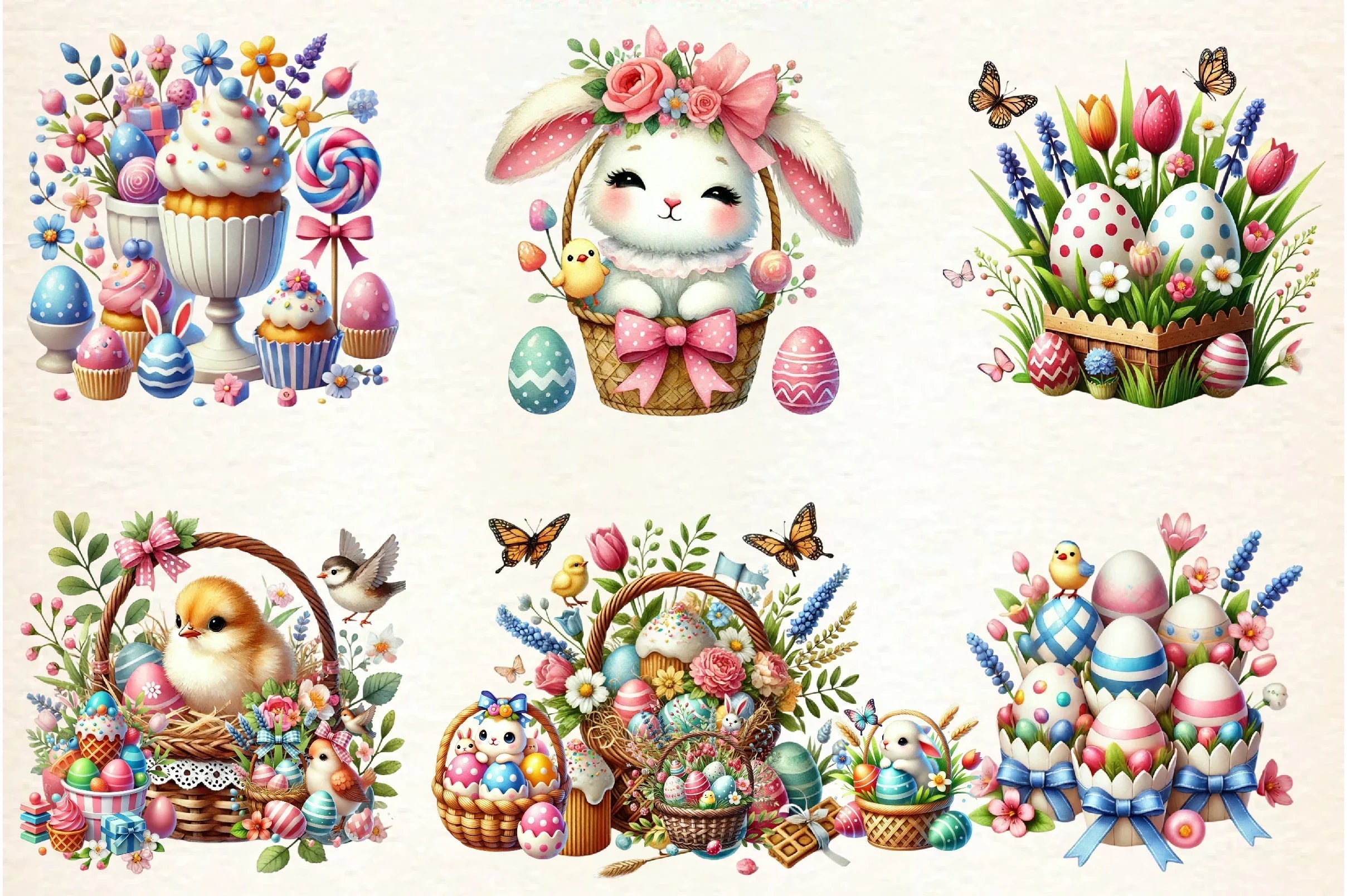 Easter Coquetter Clipart Bundle - CraftNest - Digital Crafting and Art