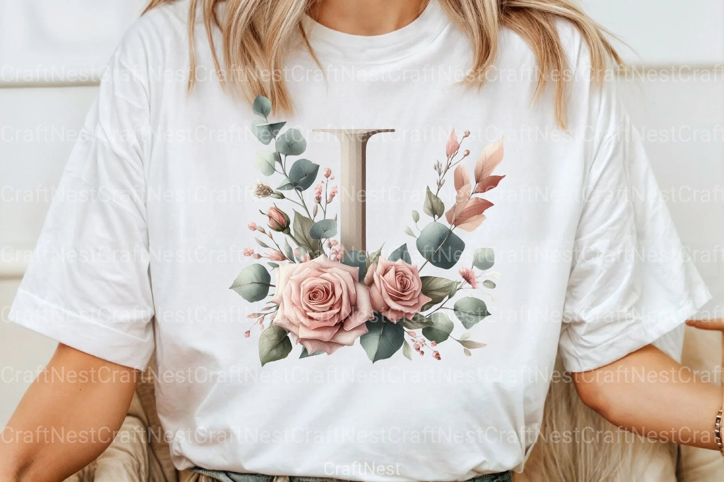 Floral Alphabet Clipart Bundle 34 - CraftNest - Digital Crafting and Art