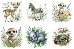 Spring Safari Clipart Bundle - CraftNest - Digital Crafting and Art