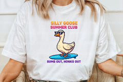 Blocky Style Funny Summer Goose Clipart Bundle 122 - CraftNest - Digital Crafting and Art