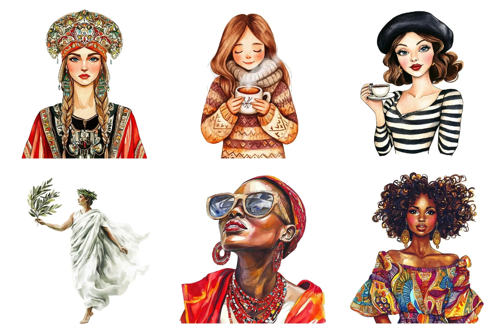 International Women Clipart Bundle - CraftNest - Digital Crafting and Art