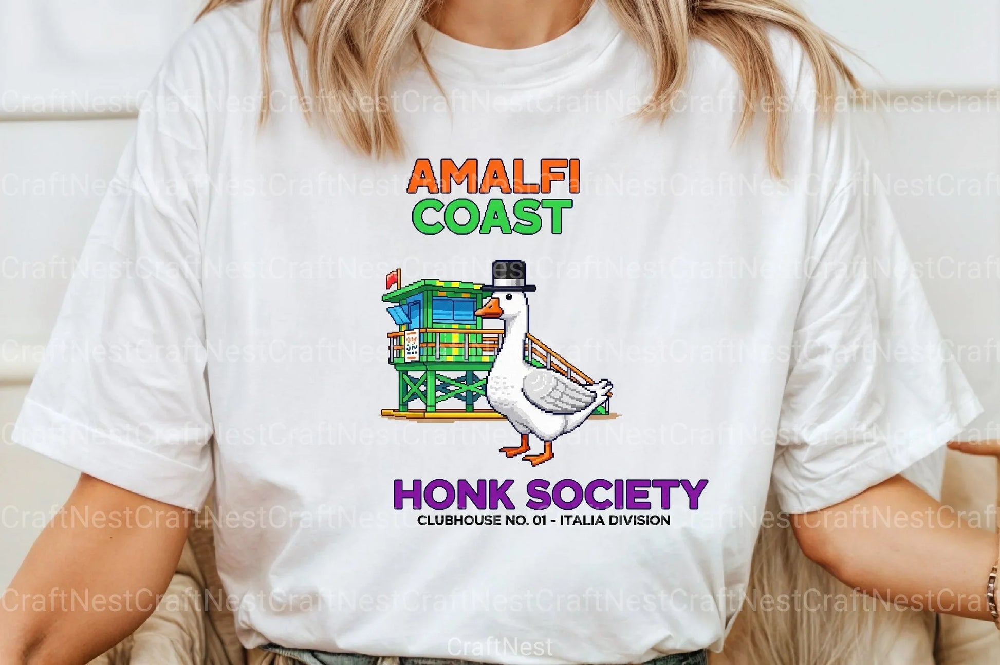 Blocky Style Funny Summer Goose Clipart Bundle 19 - CraftNest - Digital Crafting and Art