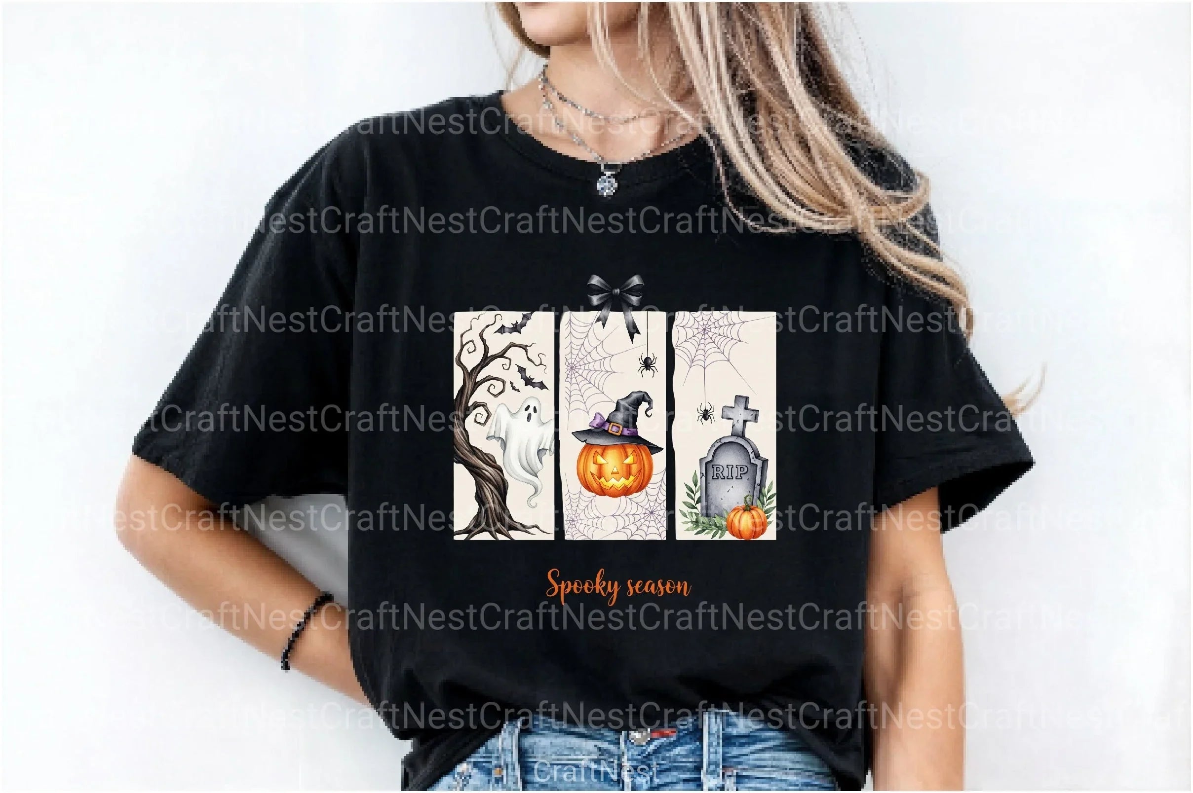 Brushstroke Halloween Spooky Season Clipart Bundle - CraftNest - Digital Crafting and Art