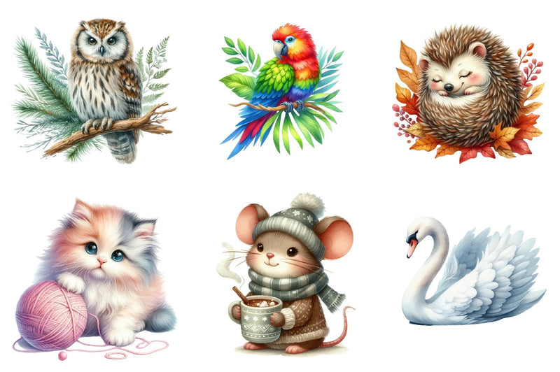 Animal Clipart Bundle - CraftNest - Digital Crafting and Art