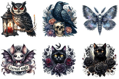 Gothic Animals Clipart Bundle - CraftNest - Digital Crafting and Art