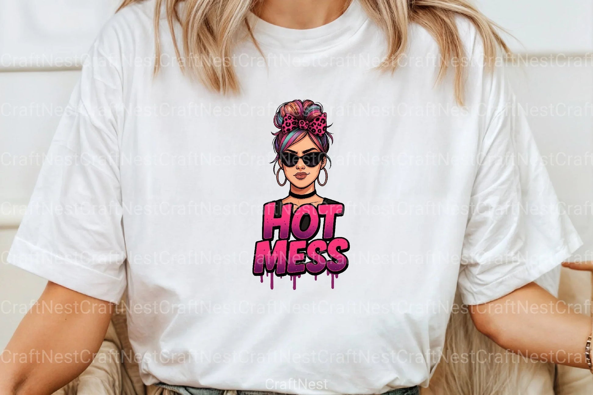 Pink Glitter Leopard Print Mom Clipart Bundle 4 - CraftNest - Digital Crafting and Art