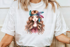 Tribal Boho Girl Clipart Bundle 12 - CraftNest - Digital Crafting and Art